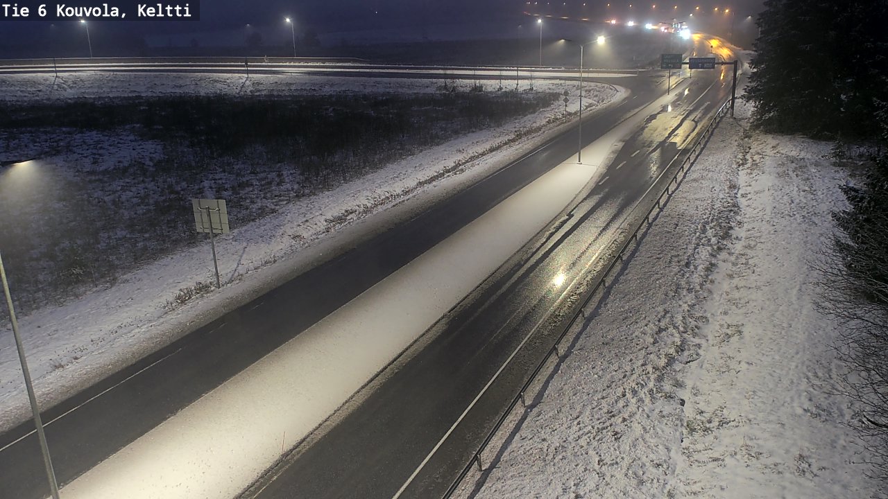 Weather Camera Image Väg 6 Kouvola,  Keltti, Kouvola, Kymenlaakso