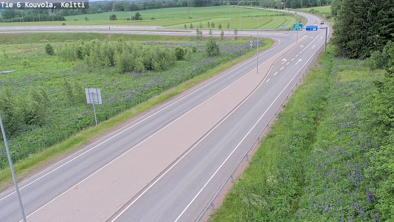 Kelikamerat Kuva Tie 6 Kouvola, Keltti, Kouvola, Kymenlaakso