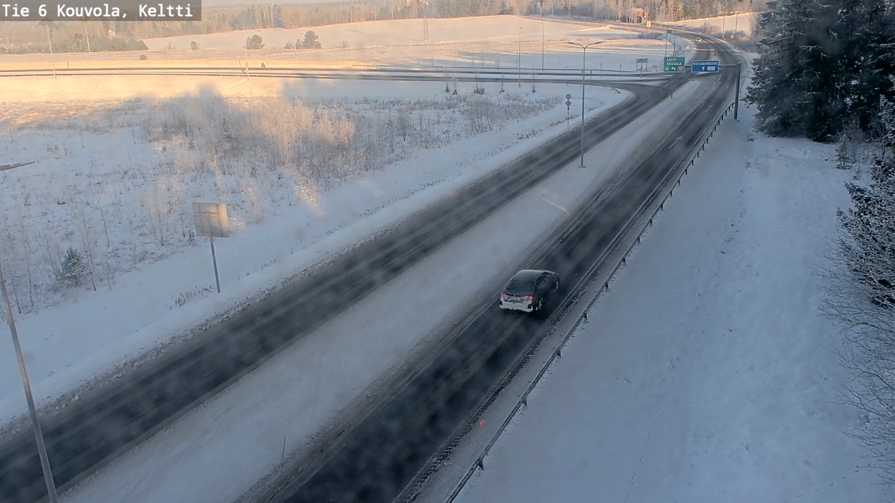 Weather Camera Image Väg 6 Kouvola,  Keltti, Kouvola, Kymenlaakso