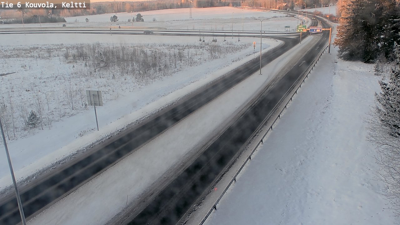 Weather Camera Image Road 6 Kouvola, Keltti, Kouvola, Kymenlaakso