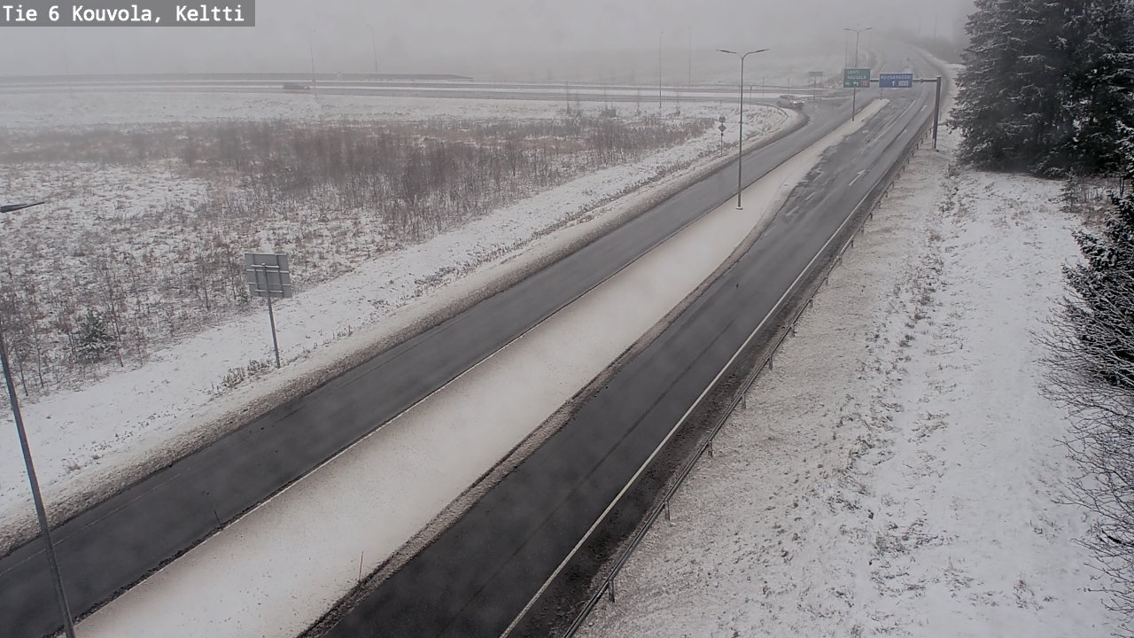 Weather Camera Image Väg 6 Kouvola,  Keltti, Kouvola, Kymenlaakso