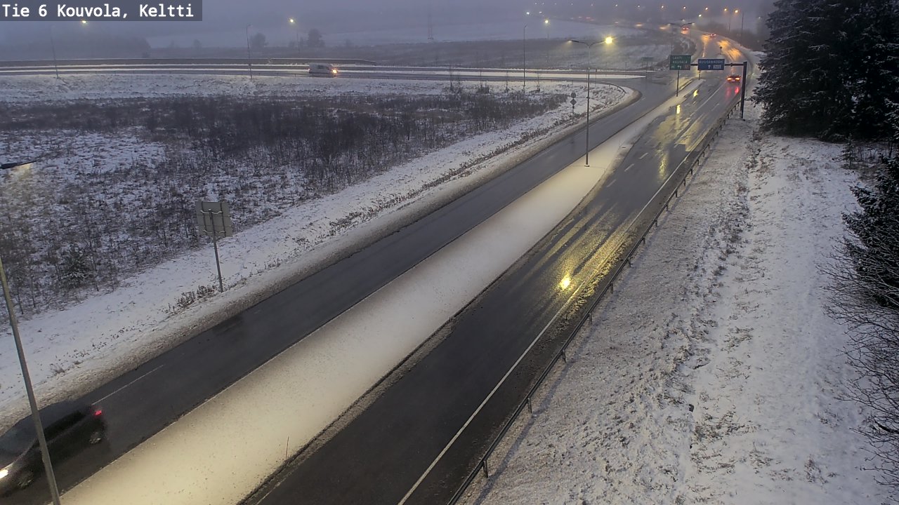 Weather Camera Image Väg 6 Kouvola,  Keltti, Kouvola, Kymenlaakso