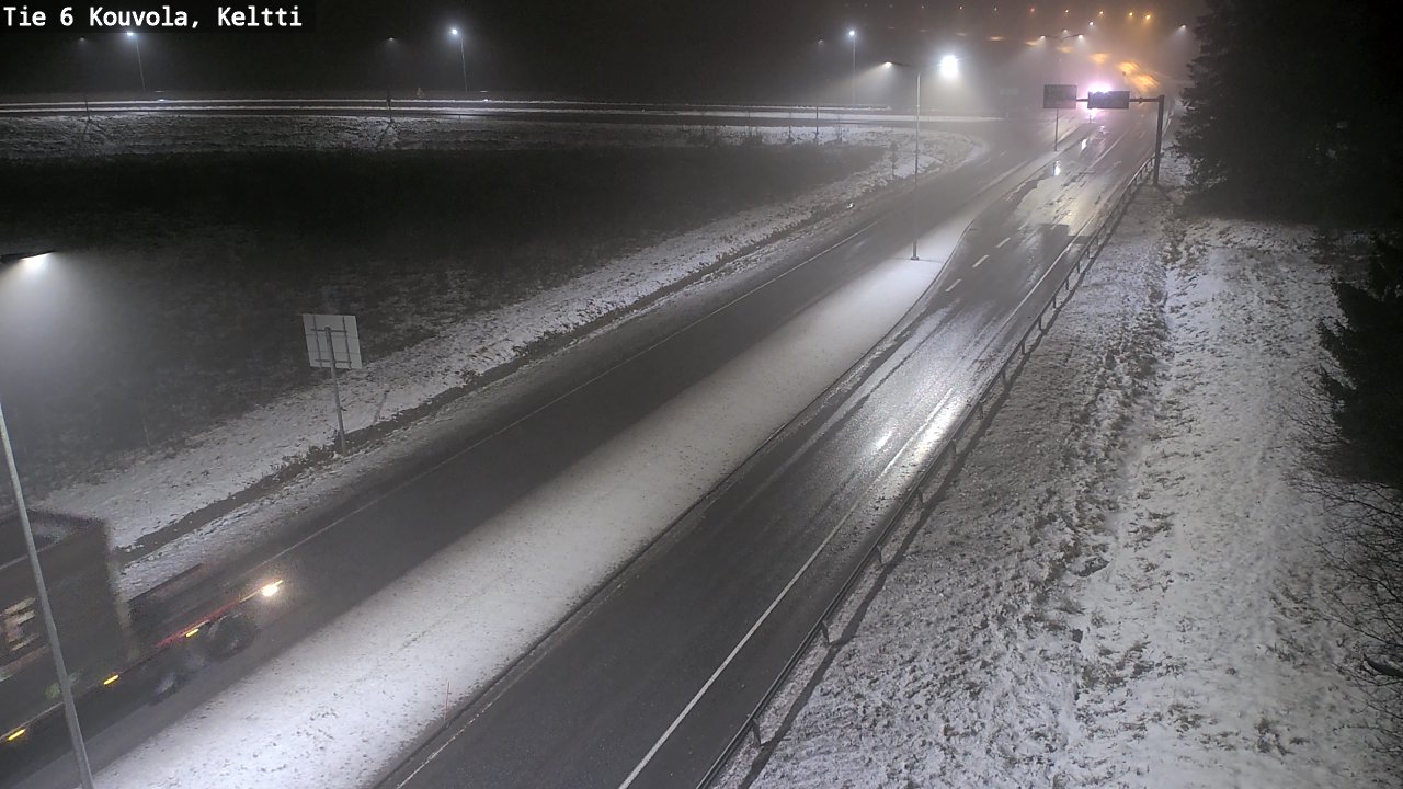Weather Camera Image Väg 6 Kouvola,  Keltti, Kouvola, Kymenlaakso