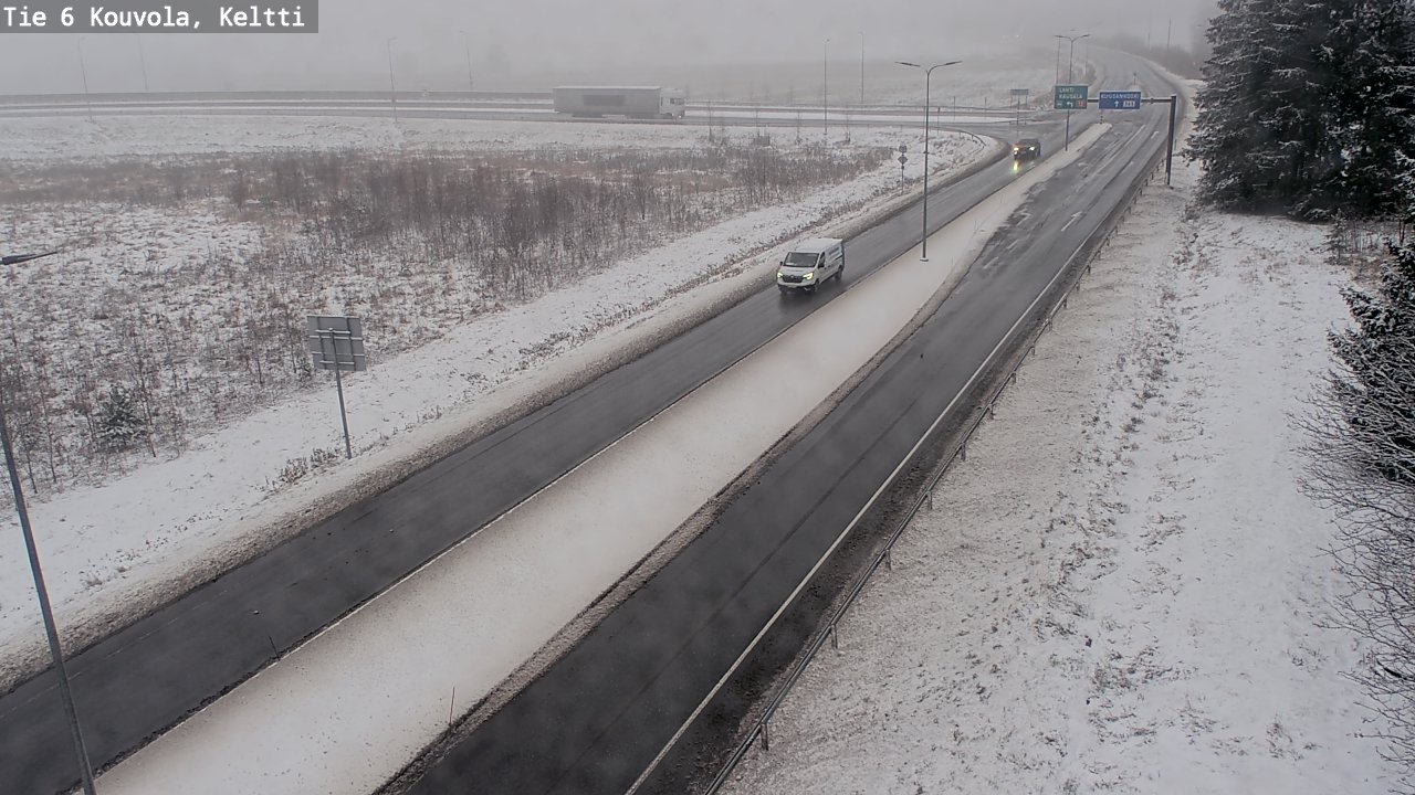 Weather Camera Image Väg 6 Kouvola,  Keltti, Kouvola, Kymenlaakso