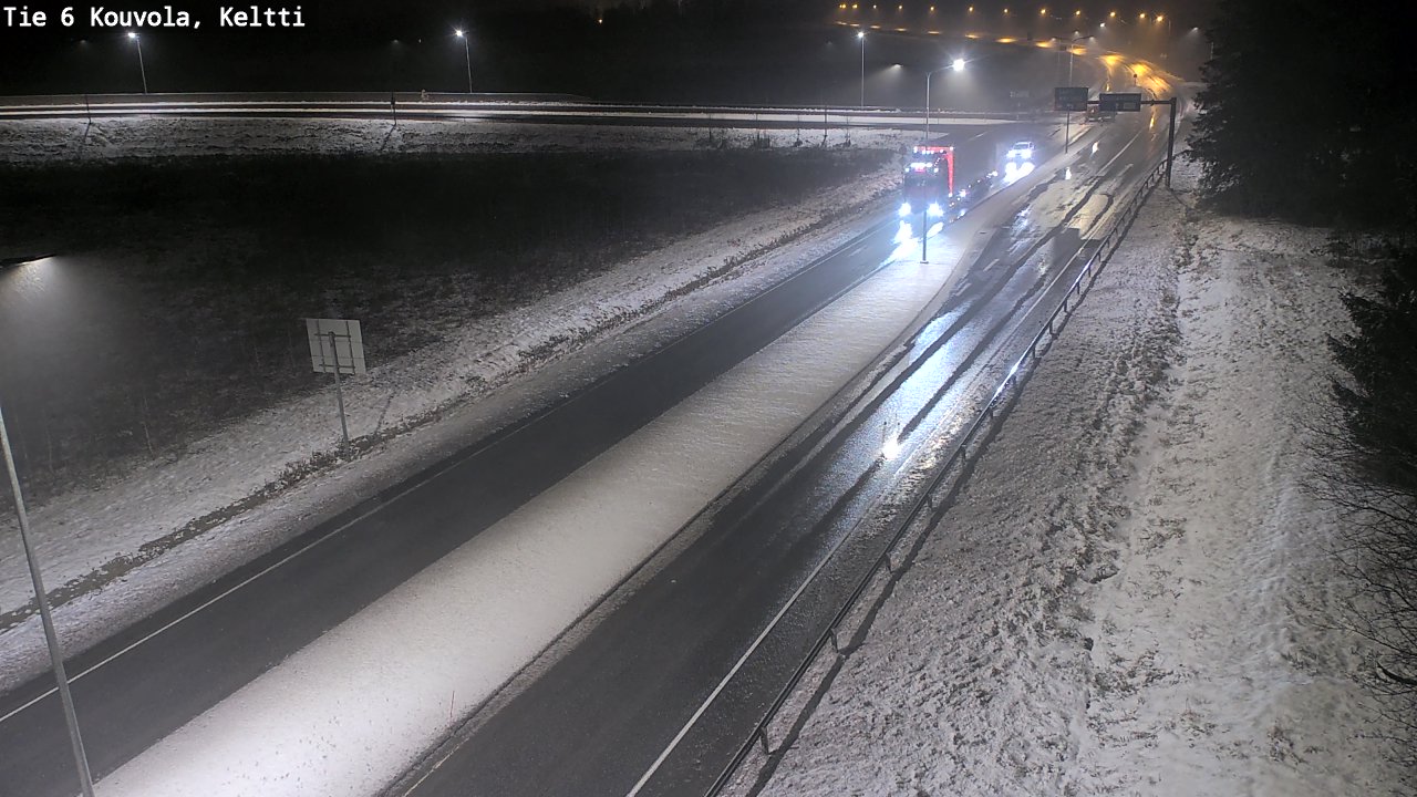 Weather Camera Image Väg 6 Kouvola,  Keltti, Kouvola, Kymenlaakso