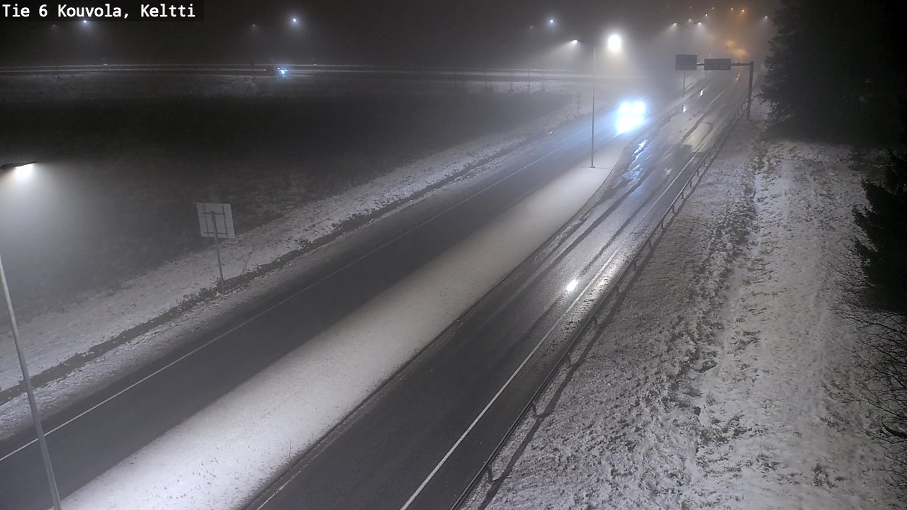 Weather Camera Image Väg 6 Kouvola,  Keltti, Kouvola, Kymenlaakso