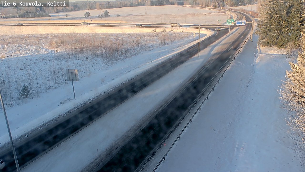 Weather Camera Image Road 6 Kouvola, Keltti, Kouvola, Kymenlaakso