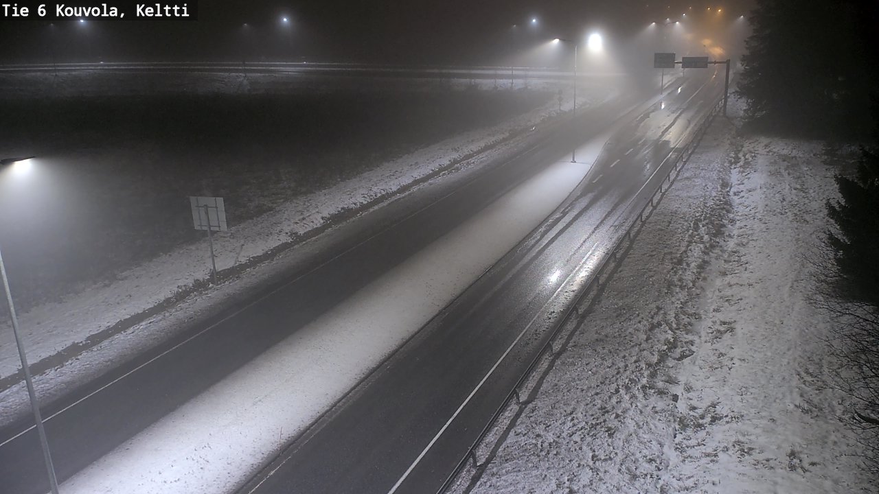 Weather Camera Image Väg 6 Kouvola,  Keltti, Kouvola, Kymenlaakso