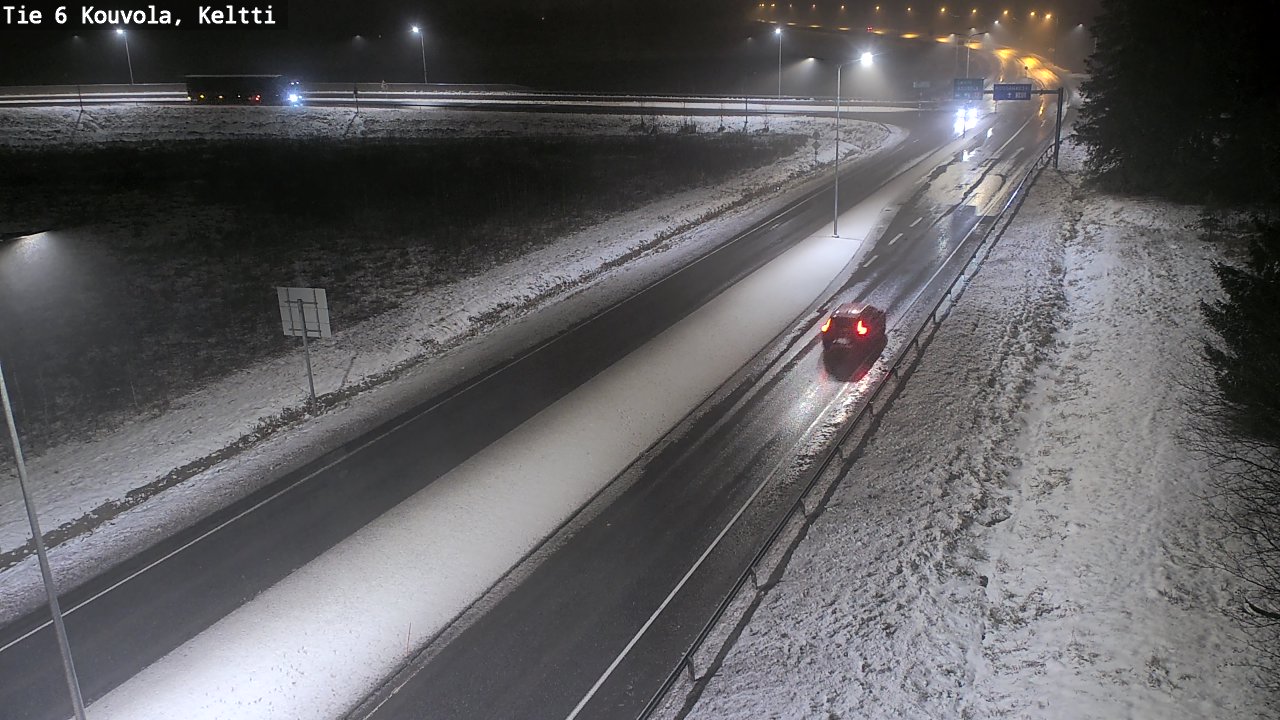 Weather Camera Image Väg 6 Kouvola,  Keltti, Kouvola, Kymenlaakso