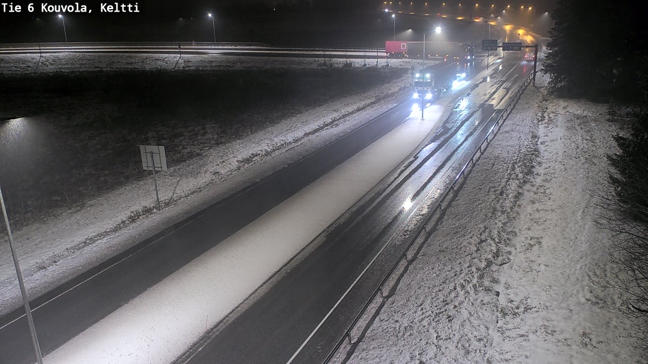 Weather Camera Image Väg 6 Kouvola,  Keltti, Kouvola, Kymenlaakso