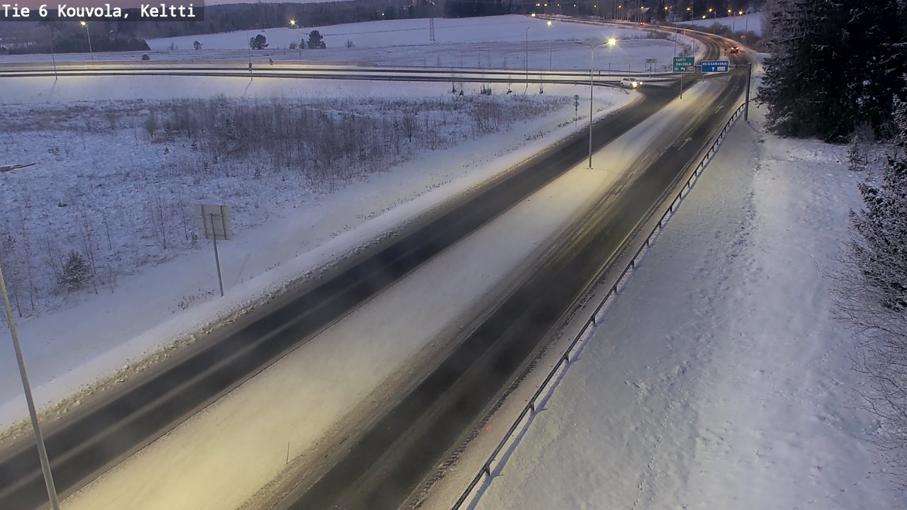 Weather Camera Image Road 6 Kouvola, Keltti, Kouvola, Kymenlaakso