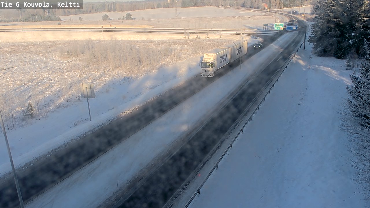 Kelikamerat Kuva Tie 6 Kouvola, Keltti, Kouvola, Kymenlaakso