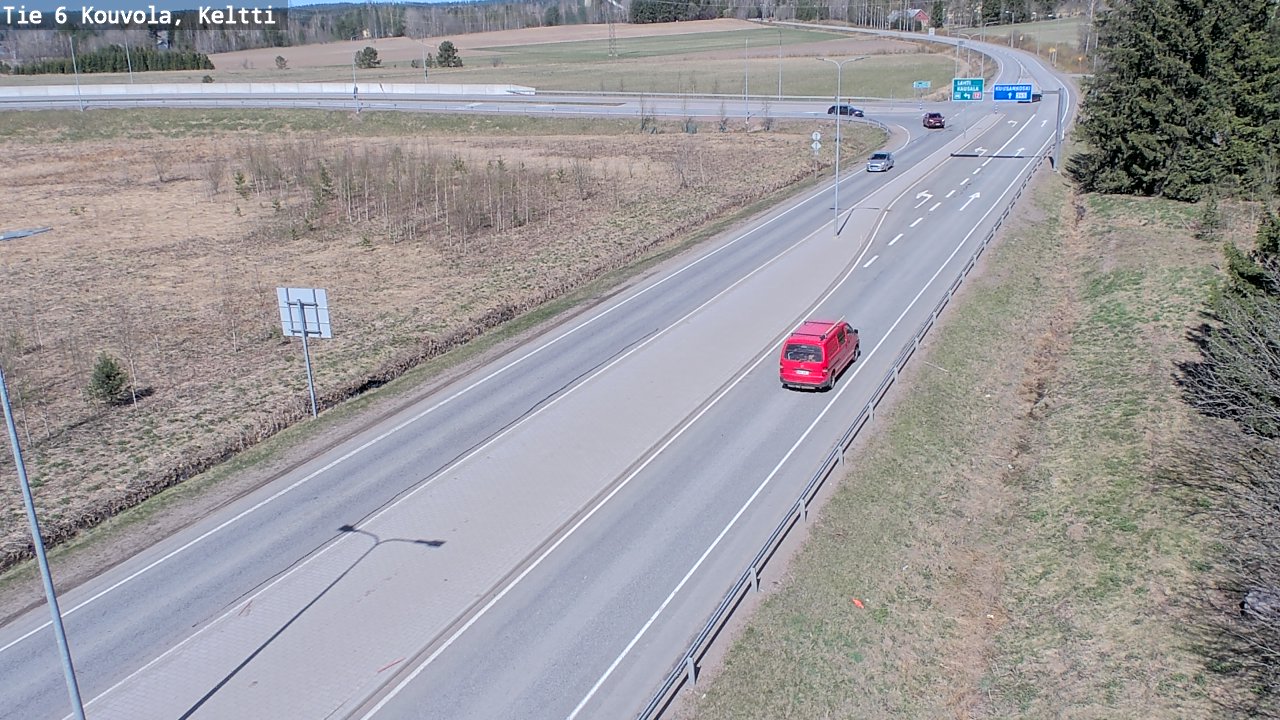 Kelikamerat Kuva Tie 6 Kouvola, Keltti, Kouvola, Kymenlaakso