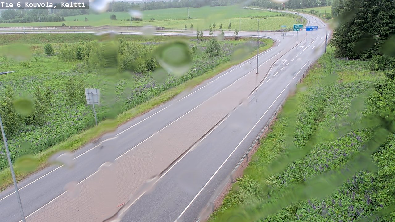 Weather Camera Image Väg 6 Kouvola,  Keltti, Kouvola, Kymenlaakso