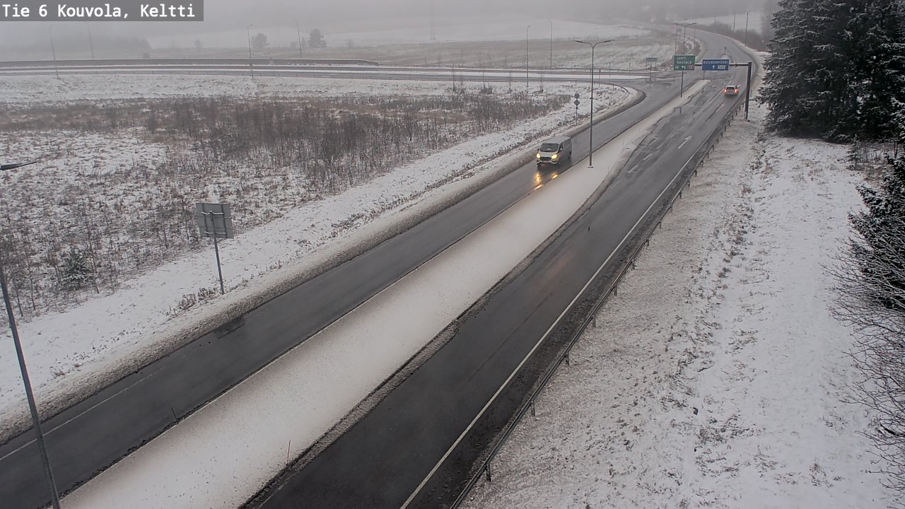 Weather Camera Image Väg 6 Kouvola,  Keltti, Kouvola, Kymenlaakso