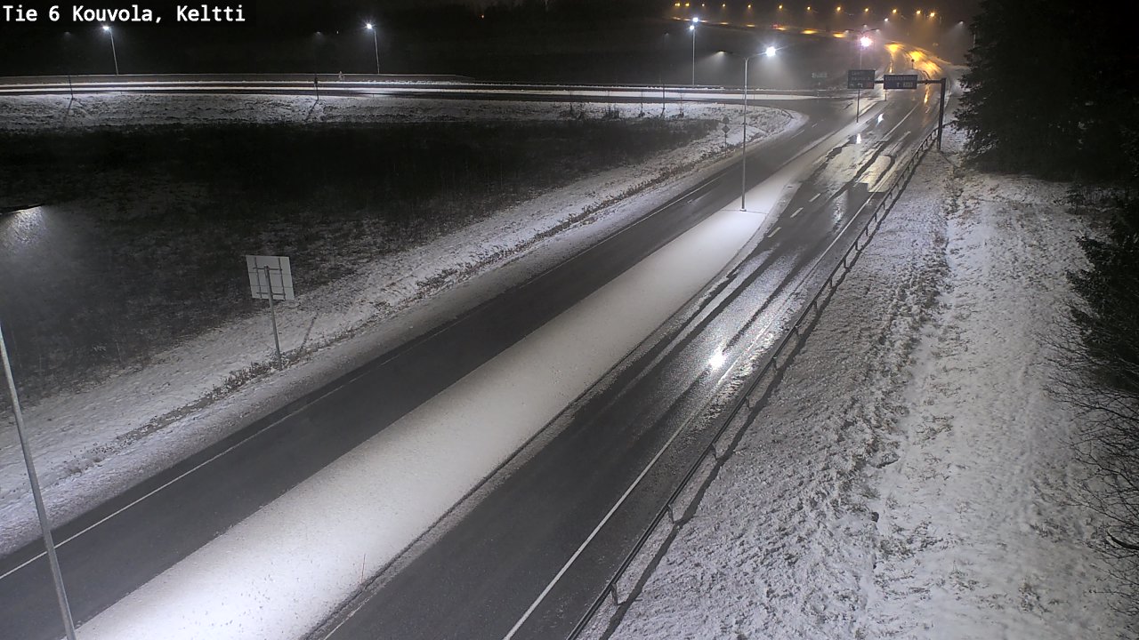 Weather Camera Image Väg 6 Kouvola,  Keltti, Kouvola, Kymenlaakso