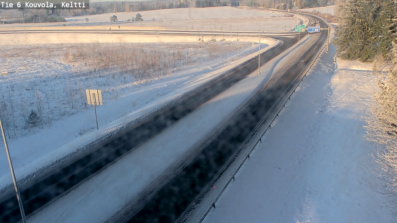 Weather Camera Image Road 6 Kouvola, Keltti, Kouvola, Kymenlaakso