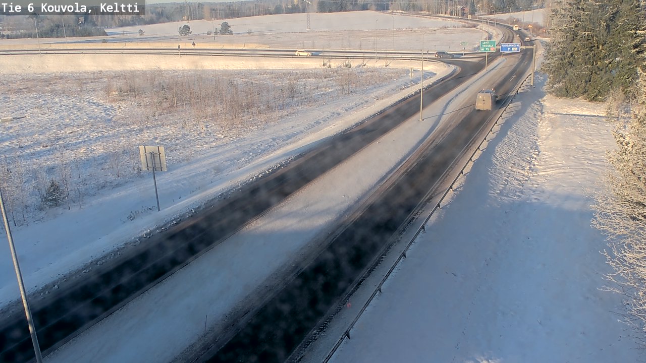 Weather Camera Image Road 6 Kouvola, Keltti, Kouvola, Kymenlaakso
