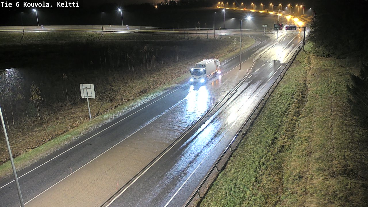 Weather Camera Image Väg 6 Kouvola,  Keltti, Kouvola, Kymenlaakso