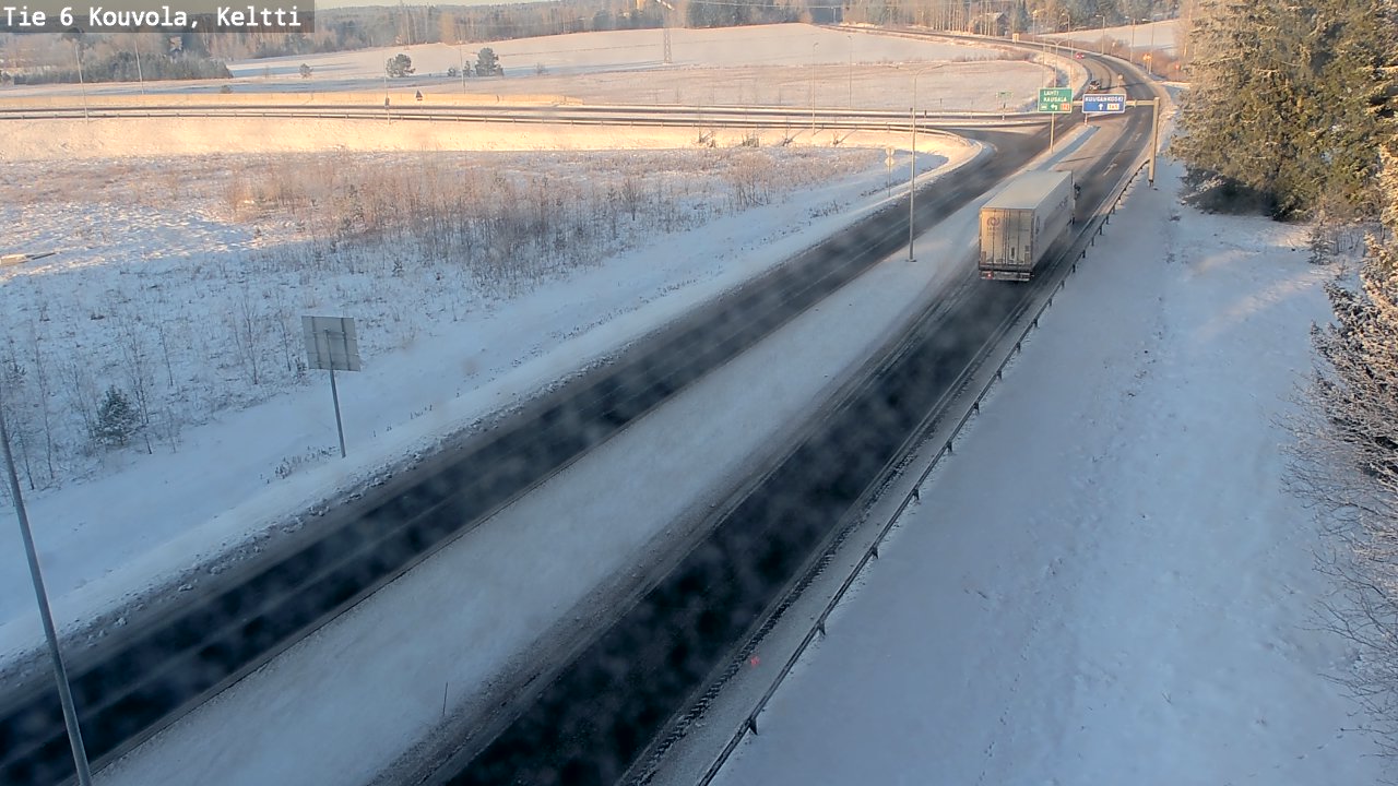 Weather Camera Image Road 6 Kouvola, Keltti, Kouvola, Kymenlaakso