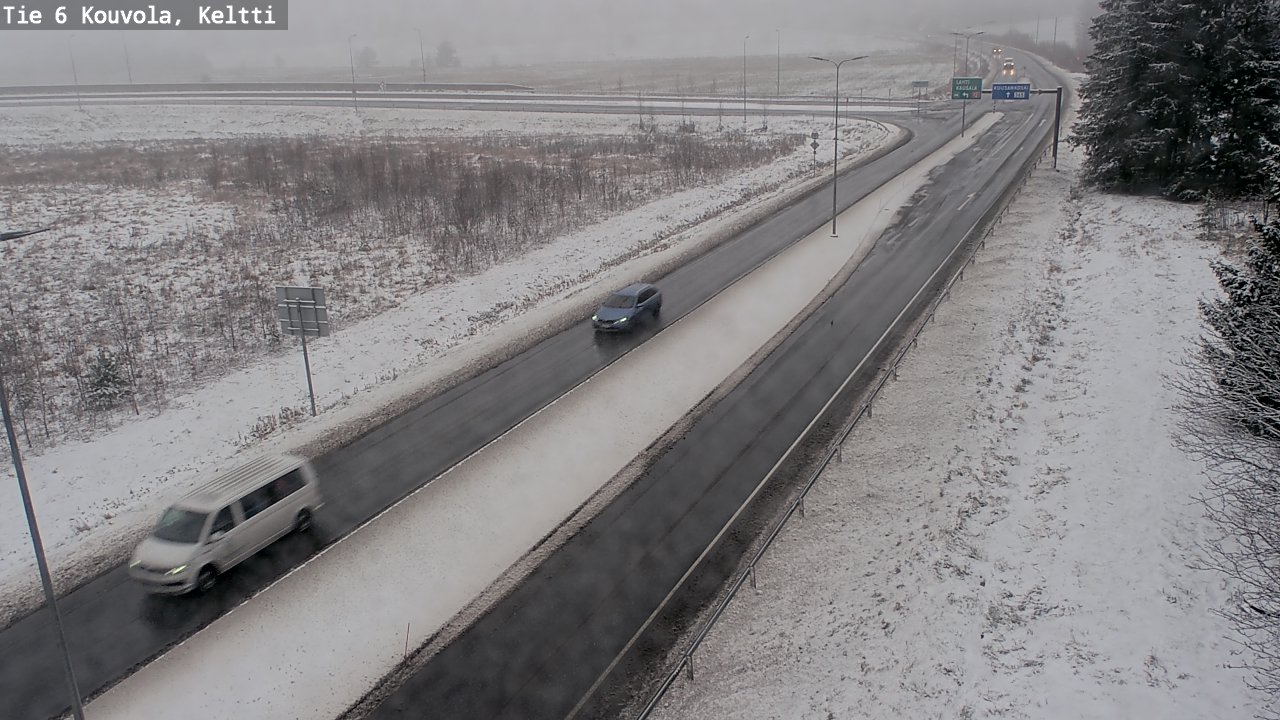 Weather Camera Image Väg 6 Kouvola,  Keltti, Kouvola, Kymenlaakso