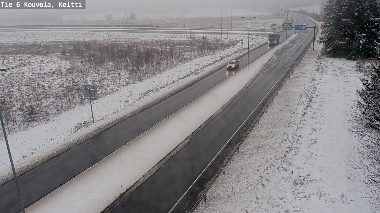 Weather Camera Image Väg 6 Kouvola,  Keltti, Kouvola, Kymenlaakso