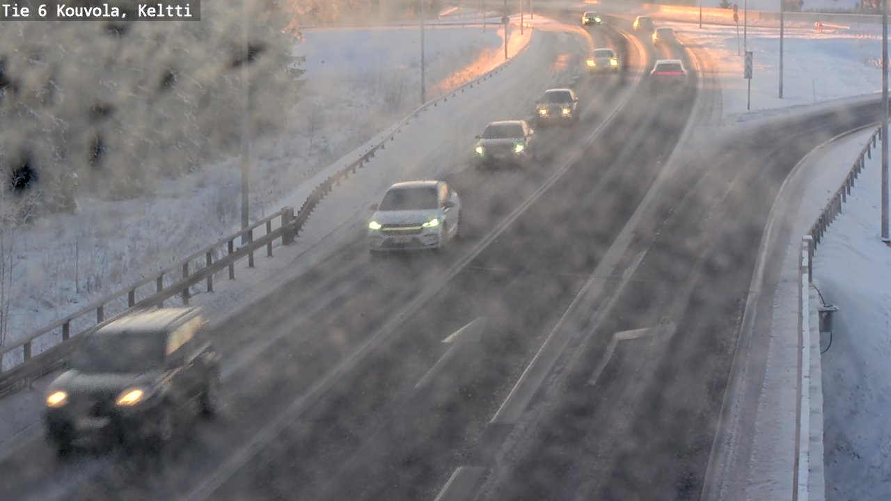 Weather Camera Image Väg 6 Kouvola,  Keltti, Kouvola, Kymenlaakso
