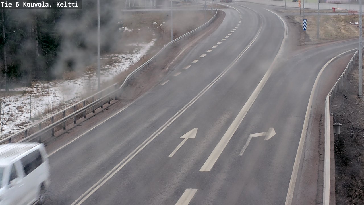 Weather Camera Image Väg 6 Kouvola,  Keltti, Kouvola, Kymenlaakso