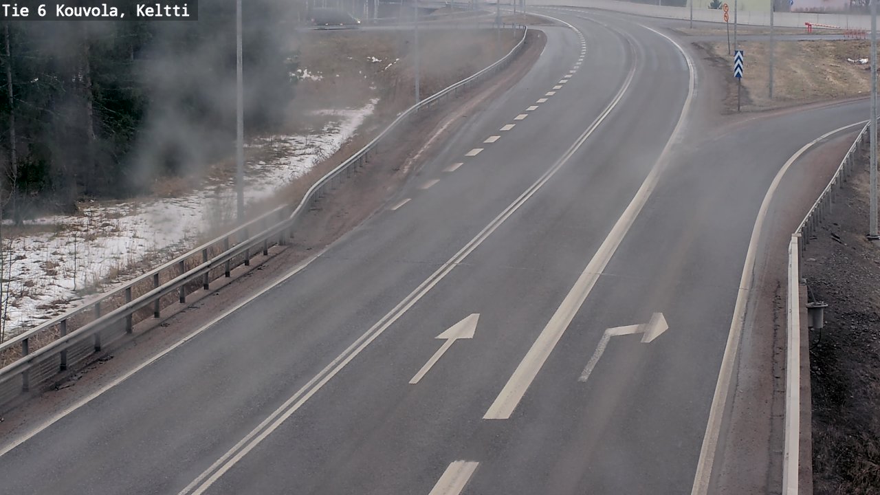 Weather Camera Image Väg 6 Kouvola,  Keltti, Kouvola, Kymenlaakso