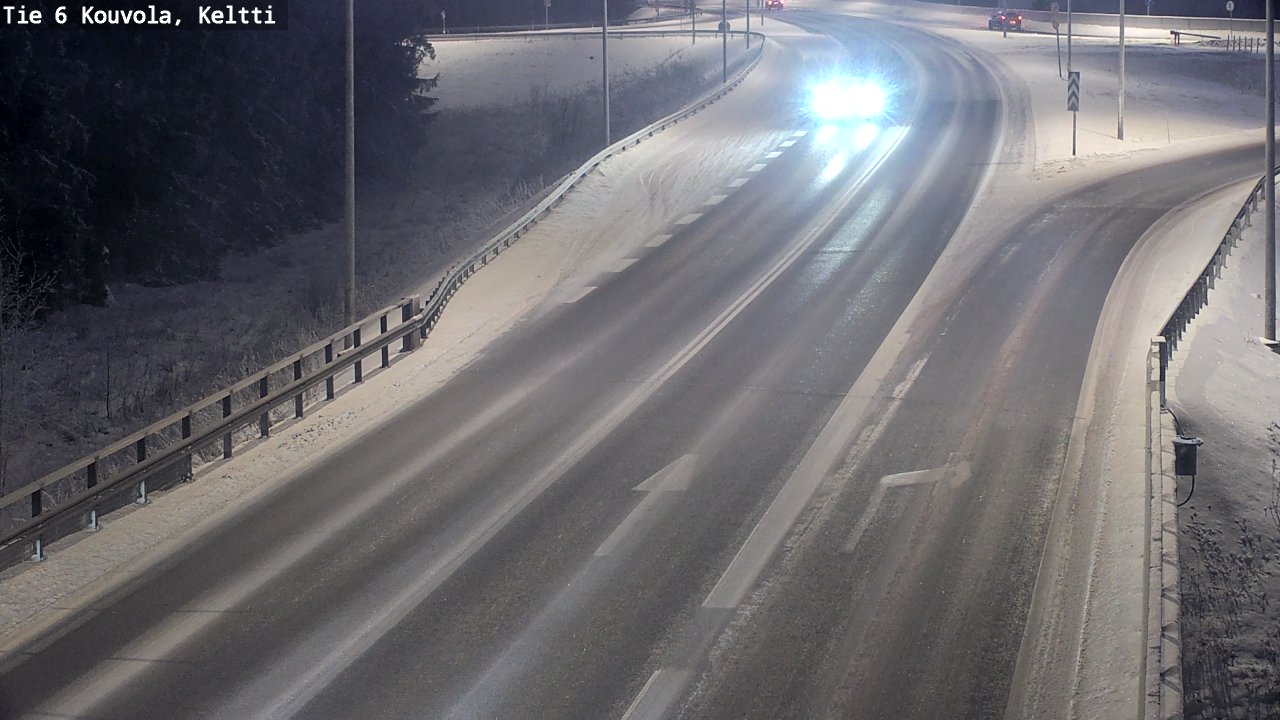 Weather Camera Image Väg 6 Kouvola,  Keltti, Kouvola, Kymenlaakso