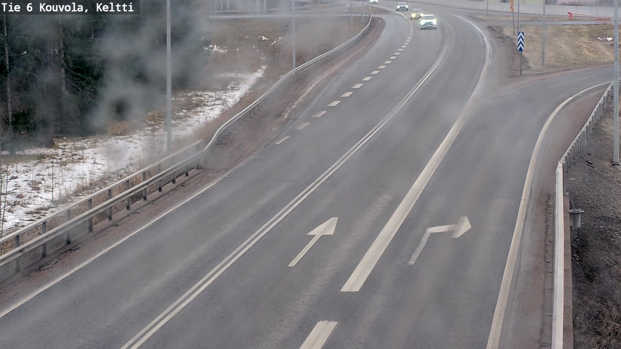 Weather Camera Image Väg 6 Kouvola,  Keltti, Kouvola, Kymenlaakso