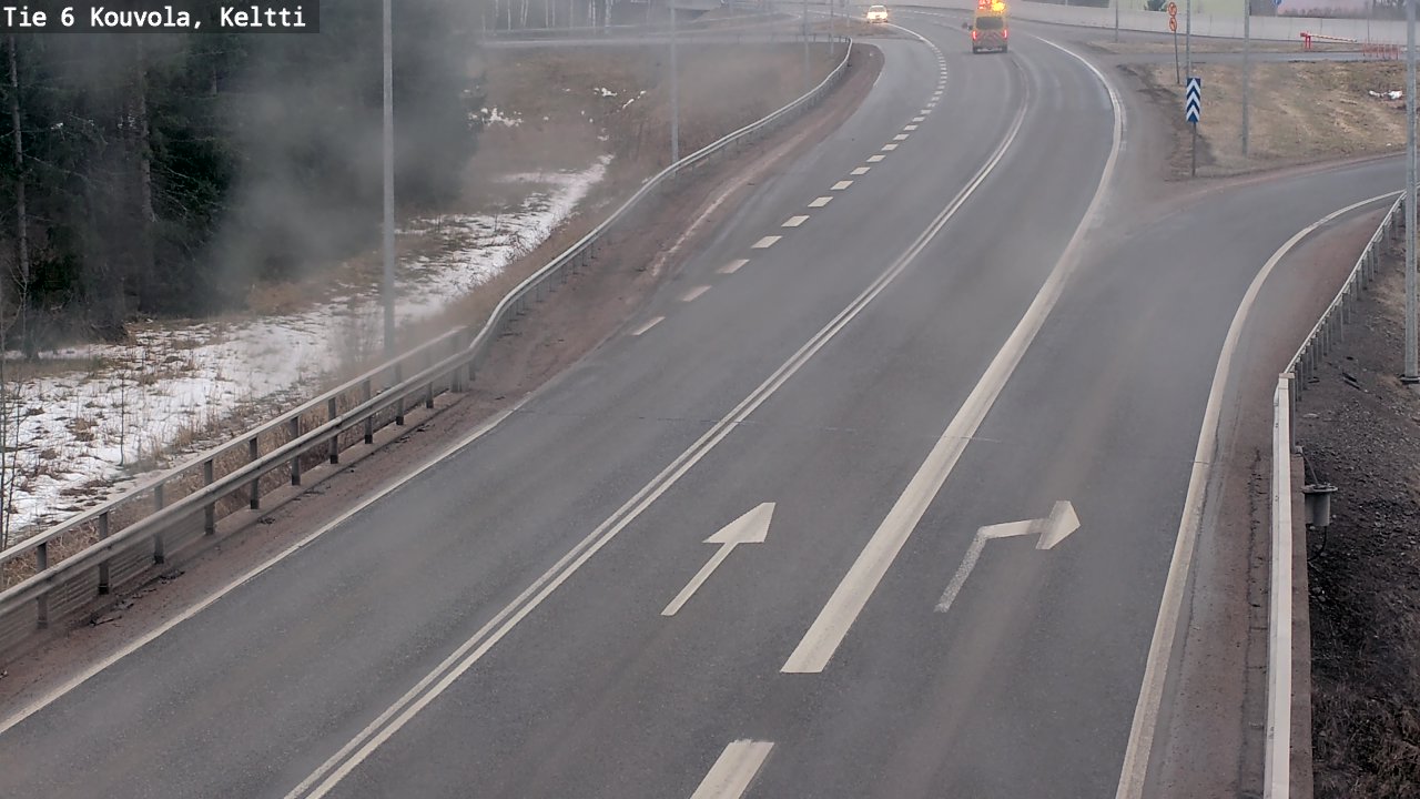 Weather Camera Image Väg 6 Kouvola,  Keltti, Kouvola, Kymenlaakso