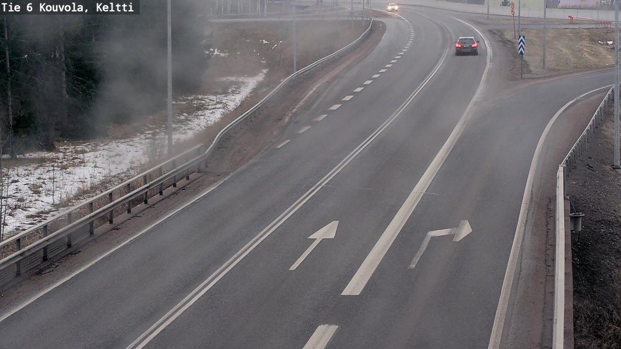 Weather Camera Image Väg 6 Kouvola,  Keltti, Kouvola, Kymenlaakso