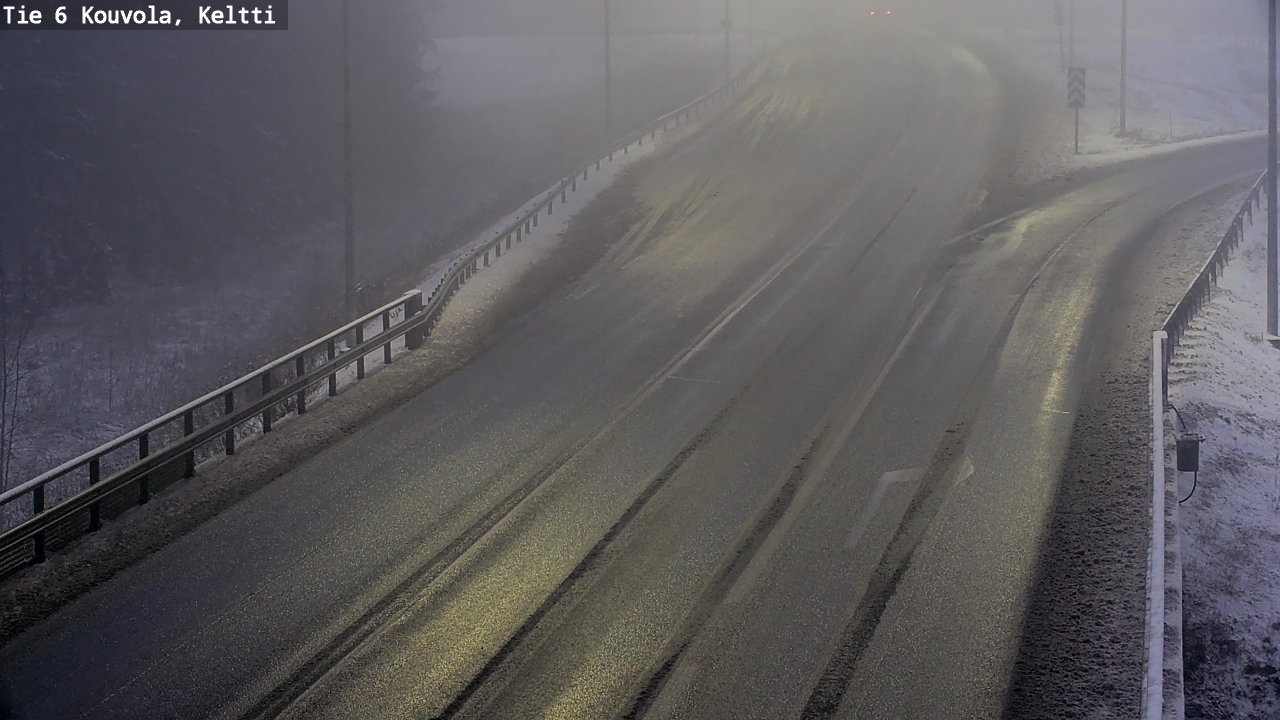 Weather Camera Image Väg 6 Kouvola, Keltti, Kouvola, Kymenlaakso