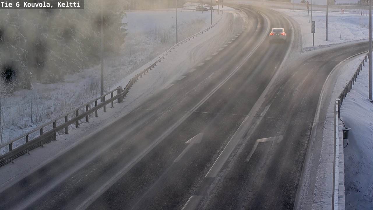 Weather Camera Image Väg 6 Kouvola,  Keltti, Kouvola, Kymenlaakso