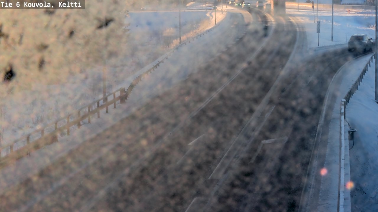 Weather Camera Image Väg 6 Kouvola,  Keltti, Kouvola, Kymenlaakso