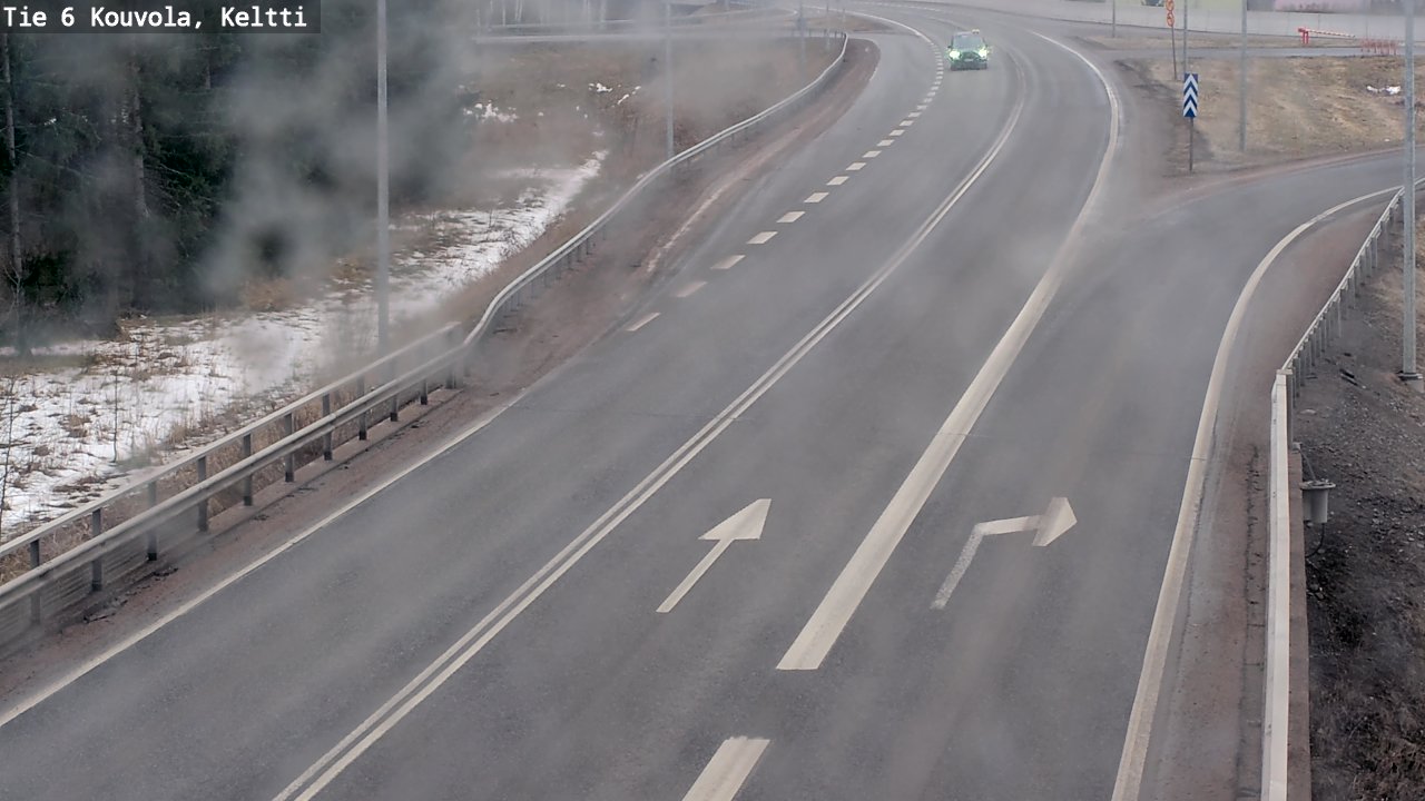 Weather Camera Image Väg 6 Kouvola,  Keltti, Kouvola, Kymenlaakso