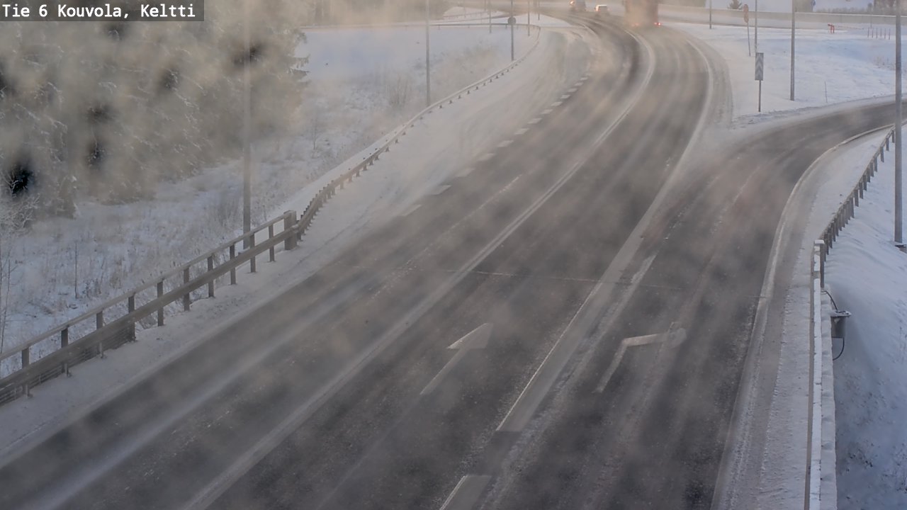 Weather Camera Image Väg 6 Kouvola,  Keltti, Kouvola, Kymenlaakso