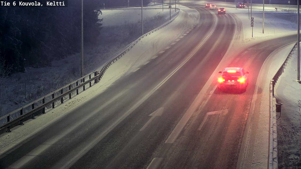 Weather Camera Image Väg 6 Kouvola,  Keltti, Kouvola, Kymenlaakso