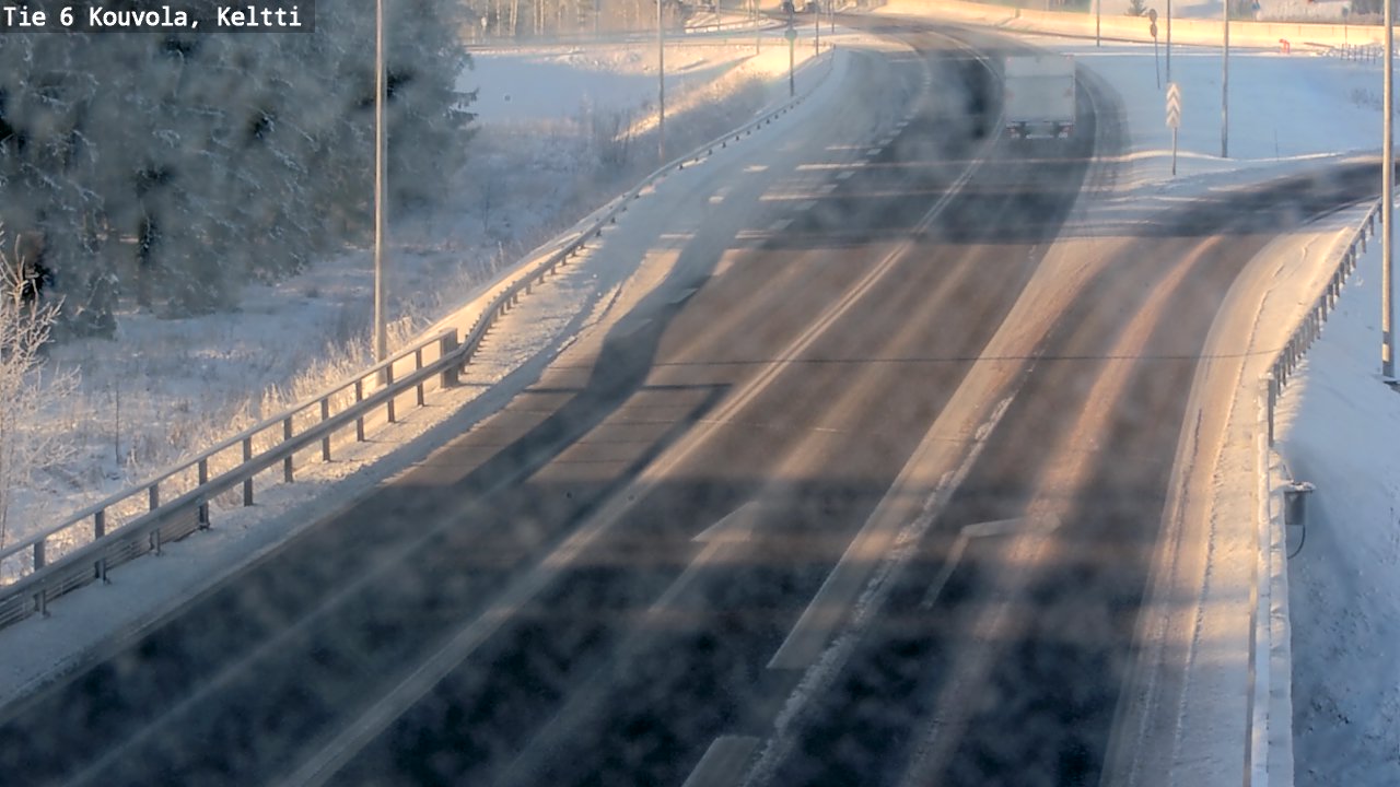 Weather Camera Image Road 6 Kouvola, Keltti, Kouvola, Kymenlaakso