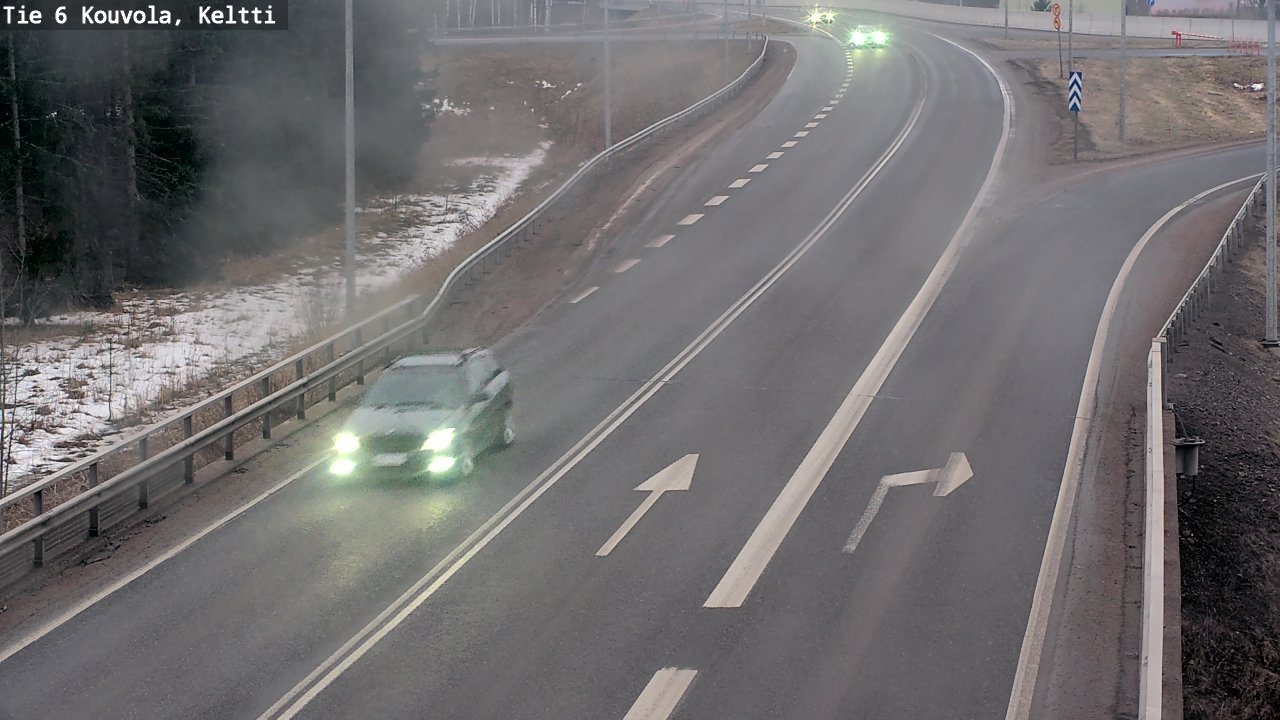 Weather Camera Image Väg 6 Kouvola,  Keltti, Kouvola, Kymenlaakso