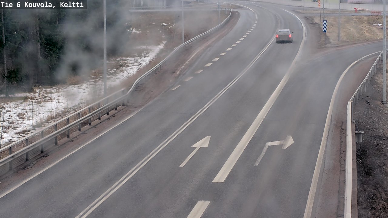 Weather Camera Image Väg 6 Kouvola,  Keltti, Kouvola, Kymenlaakso
