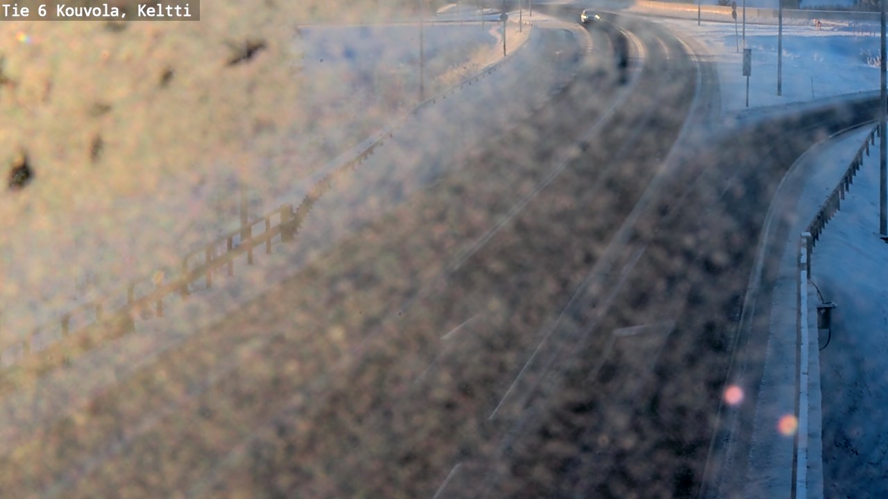 Weather Camera Image Väg 6 Kouvola,  Keltti, Kouvola, Kymenlaakso