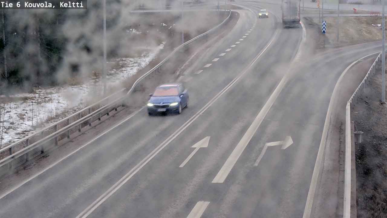 Weather Camera Image Väg 6 Kouvola,  Keltti, Kouvola, Kymenlaakso