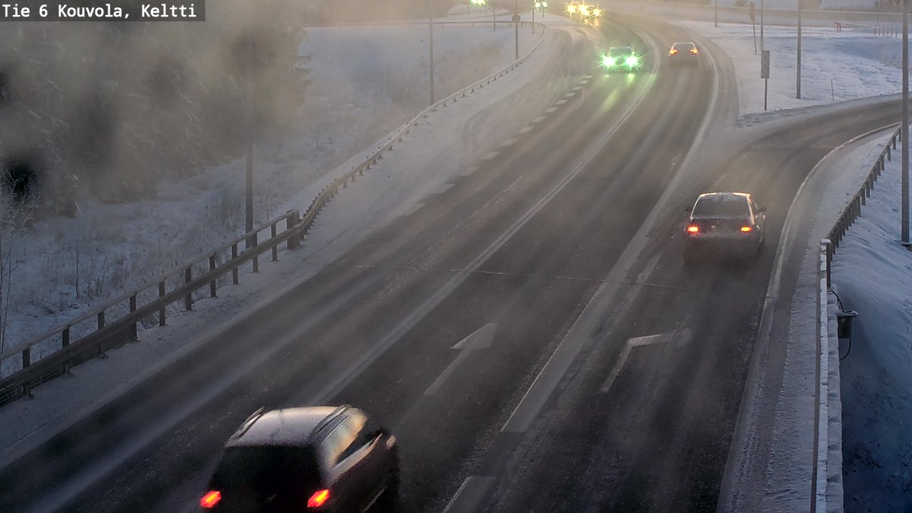 Weather Camera Image Väg 6 Kouvola,  Keltti, Kouvola, Kymenlaakso