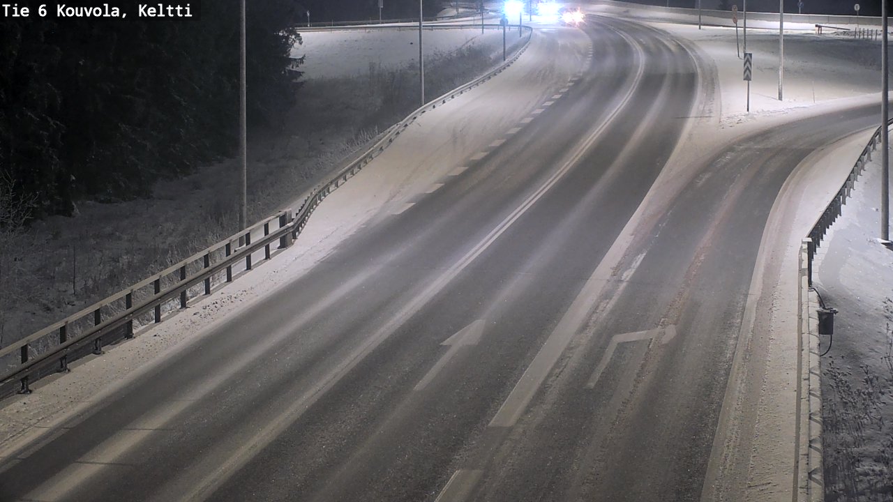 Weather Camera Image Väg 6 Kouvola,  Keltti, Kouvola, Kymenlaakso