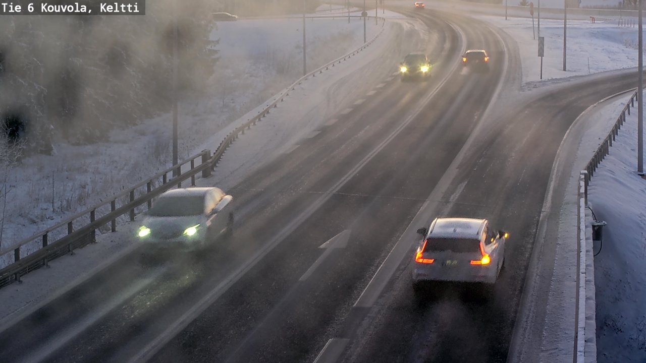 Weather Camera Image Väg 6 Kouvola,  Keltti, Kouvola, Kymenlaakso