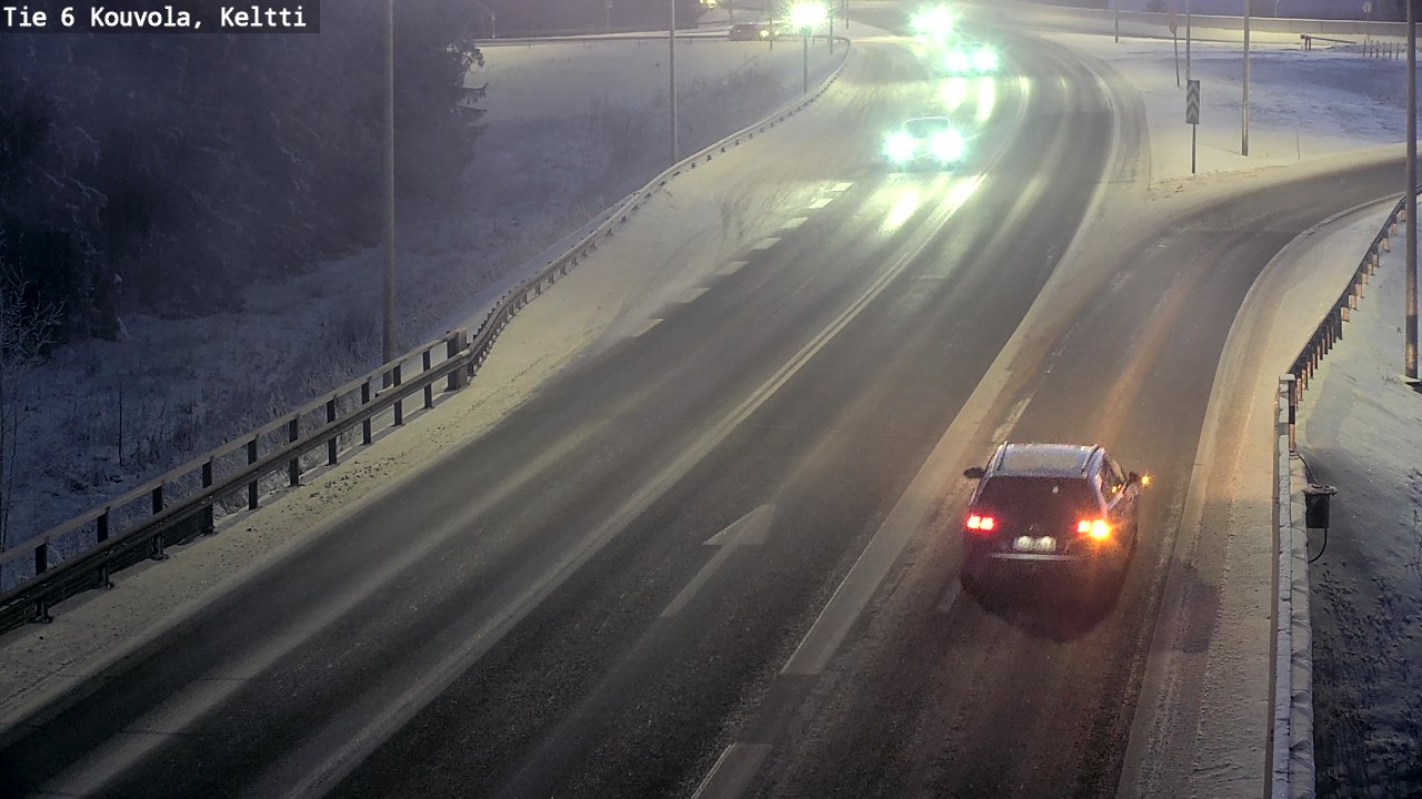 Weather Camera Image Väg 6 Kouvola,  Keltti, Kouvola, Kymenlaakso
