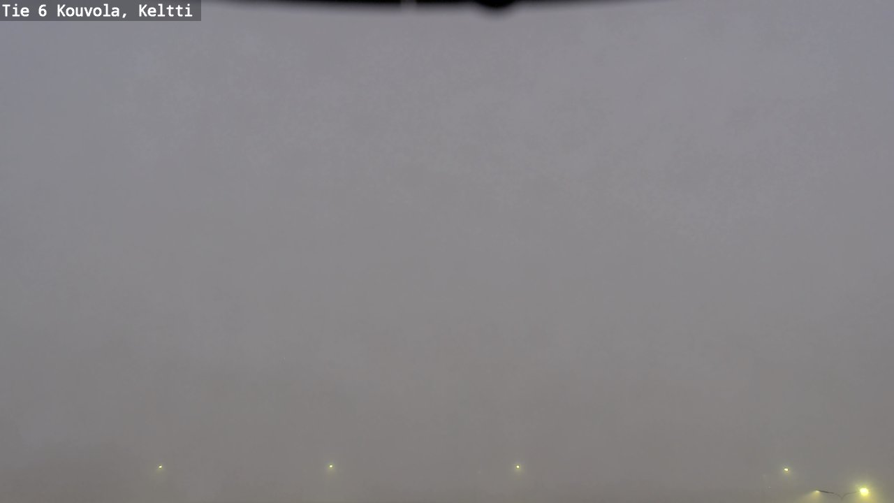 Weather Camera Image Väg 6 Kouvola, Keltti, Kouvola, Kymenlaakso