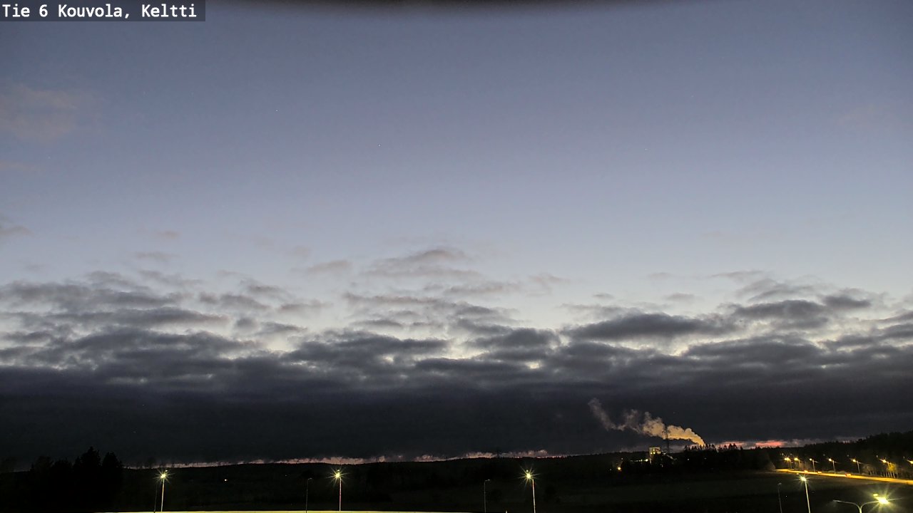 Weather Camera Image Väg 6 Kouvola,  Keltti, Kouvola, Kymenlaakso